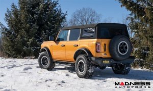 Ford Bronco Side Steps - 4 Door - Predator Pro Step System - Textured Black - N Fab 